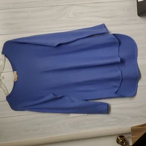 COPY - EUC MICHEAL KORS LADIES LIGHTWEIGHT HI LO SWEATSHIRT SMALL BLUE